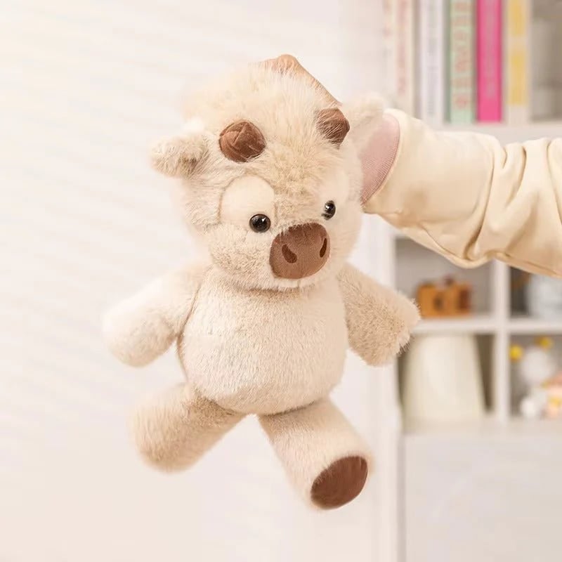 🌈🐮 Hug-Worthy & Fluffy: The Chubby Highland Cow Plushie You’ll Love! 💕