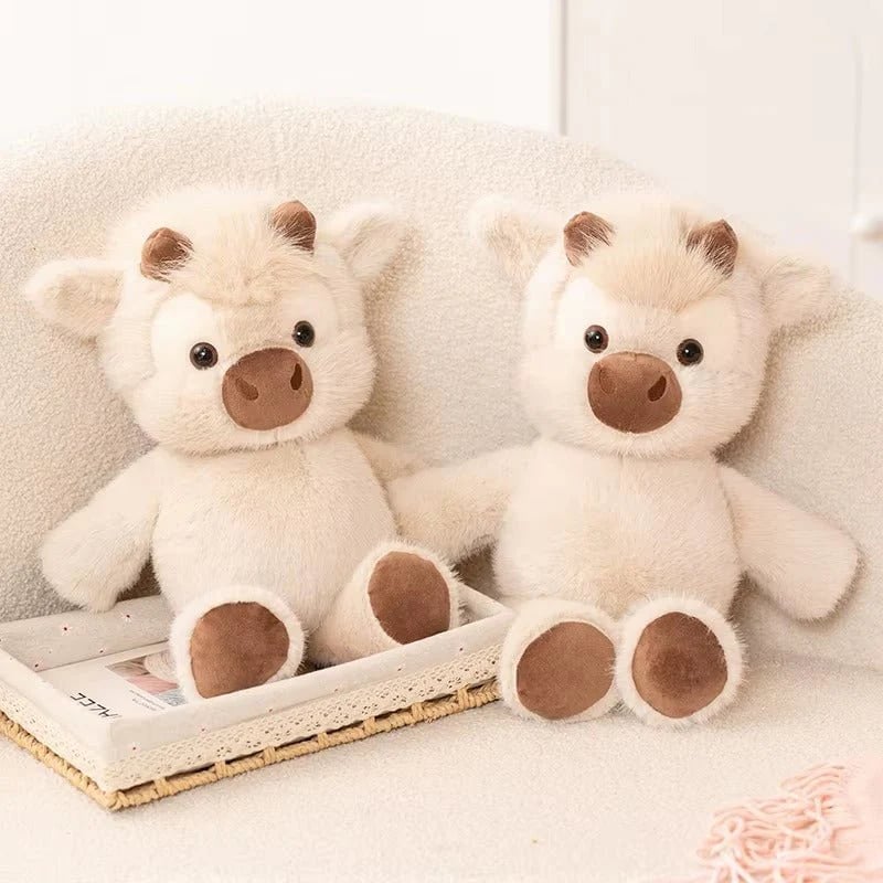 🌈🐮 Hug-Worthy & Fluffy: The Chubby Highland Cow Plushie You’ll Love! 💕