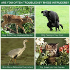 Solar-Powered Animal Repeller, Deer Repellent Devices, Waterproof Ultrasonic Pest Repellent🔥