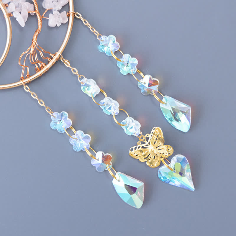 🌙🌸Olivenorma Natural Gemstone Moon Pendant For Meditation Spiritual Growth And Emotional Balance Crystal Wind Chime