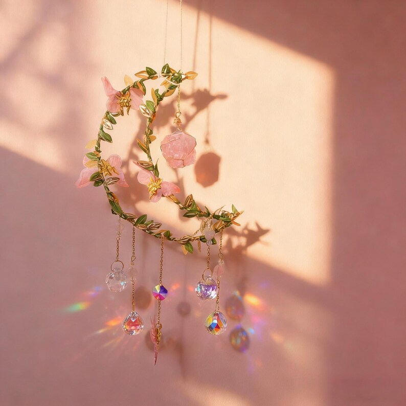 🌙Handcrafted Moon Suncatcher🏆