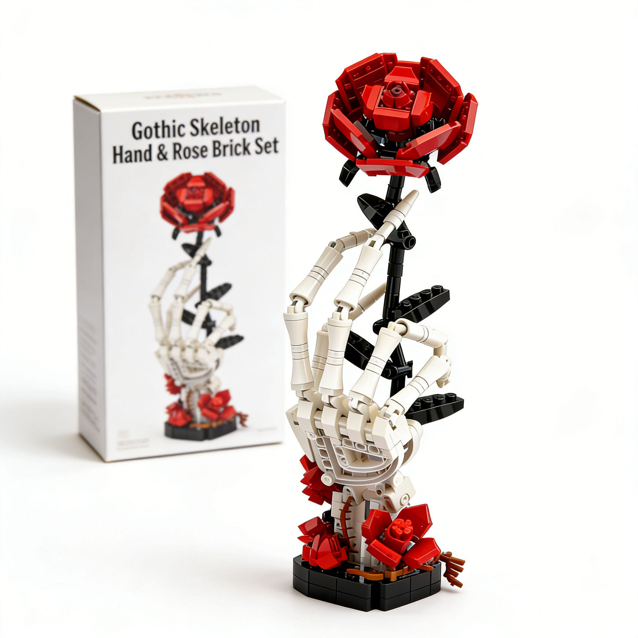 🌹🖤Midnight Rose – Gothic Valentine’s Limited Edition Brick Set