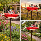 🐻✈️ Polar Bear Pilot Airplane Wind Spinner – Whimsical Garden Decor ✨🏆