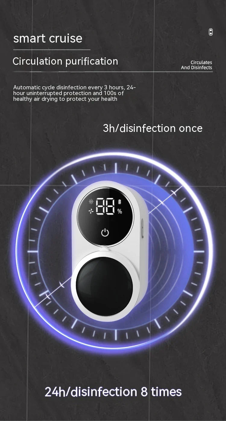 UV Toothbrush Sanitizer & Holder – Smart, Portable, & Hygienic🏆