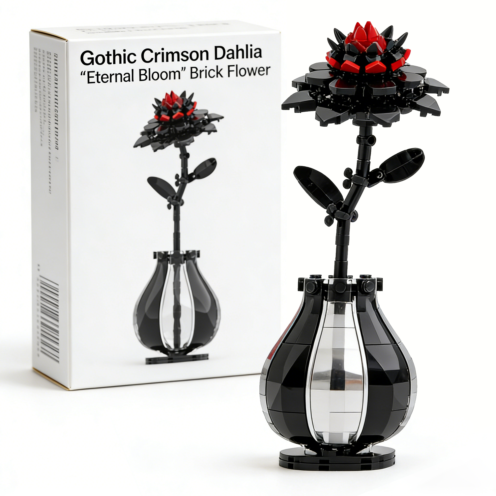 🌹🖤Midnight Rose – Gothic Valentine’s Limited Edition Brick Set