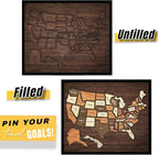 🇺🇸 Wooden USA Travel Map Puzzle🧩A Stylish Way to Track Your Journey & Memories🏆