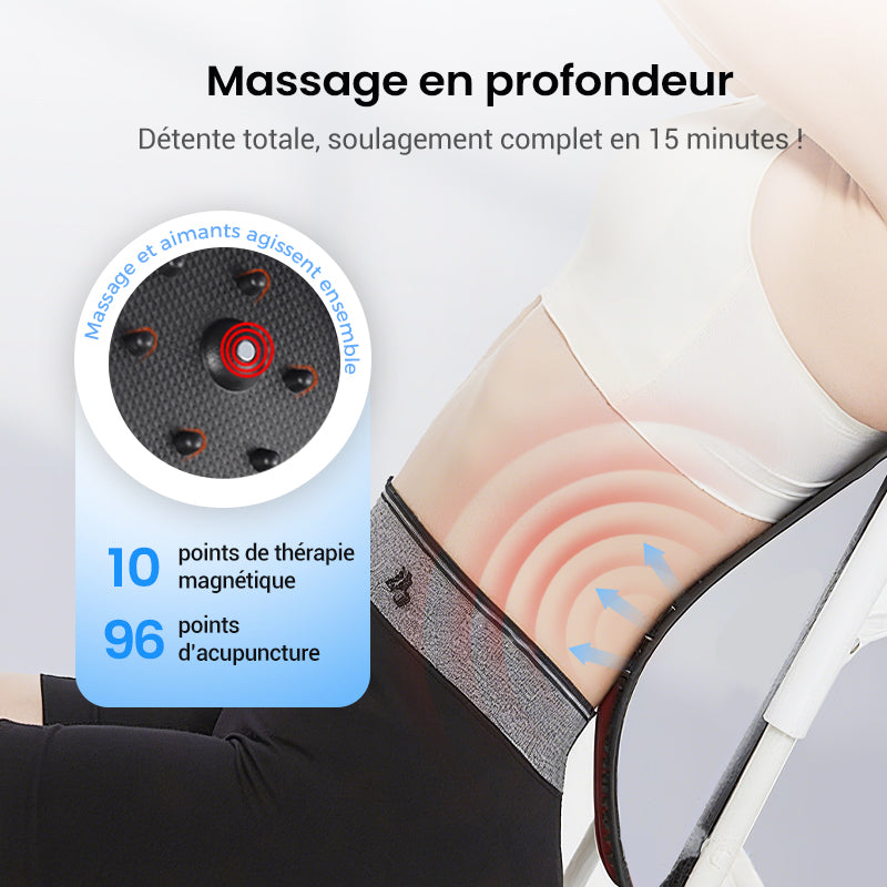🏆Magnetic lumbar stretcher with acupuncture massage to👑relieve back pain🌿🔥