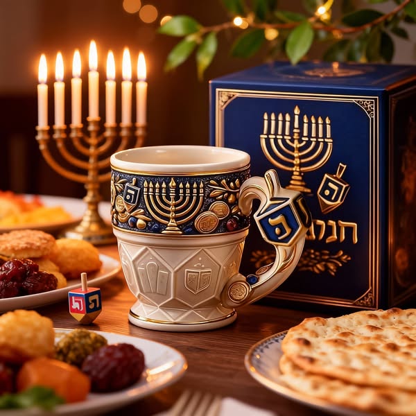 🔥Last Day 49% Off--🕎 Hanukkah Menorah Mug🏆