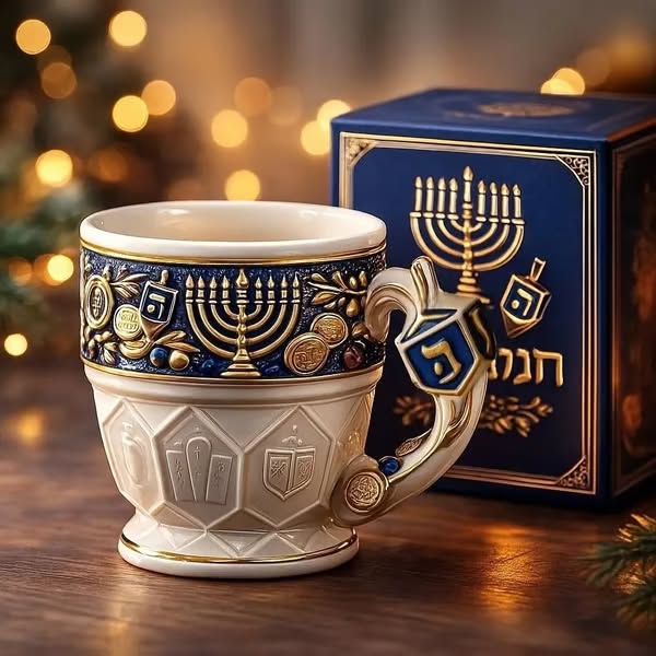🔥Last Day 49% Off--🕎 Hanukkah Menorah Mug🏆