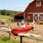🐻✈️ Polar Bear Pilot Airplane Wind Spinner – Whimsical Garden Decor ✨🏆