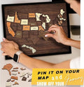🇺🇸 Wooden USA Travel Map Puzzle🧩A Stylish Way to Track Your Journey & Memories🏆