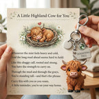 🐮A Little Highland Cow For You Keychain: Your Daily Reminder of Quiet Strength🔥
