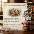 🐮A Little Highland Cow For You Keychain: Your Daily Reminder of Quiet Strength🔥