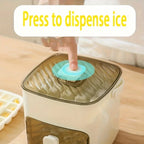 🔥Last Day 49% OFF - 🧊48-Cube Double Layer Ice Maker with Press Lid – Portable Silicone Ice Tray Box🏆