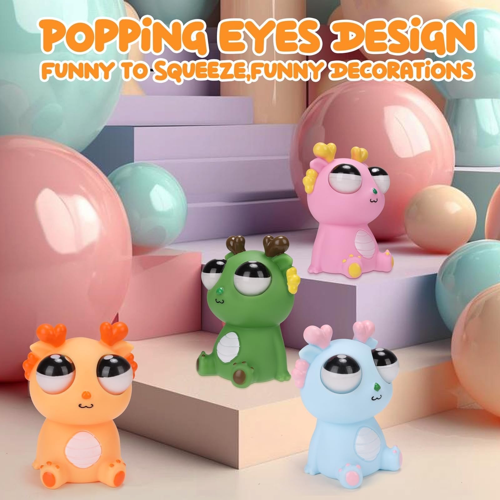 Hot Sale🔥2026 Squeeze Eye Popping Out Stress Relief Cute Dragon Toy🏆