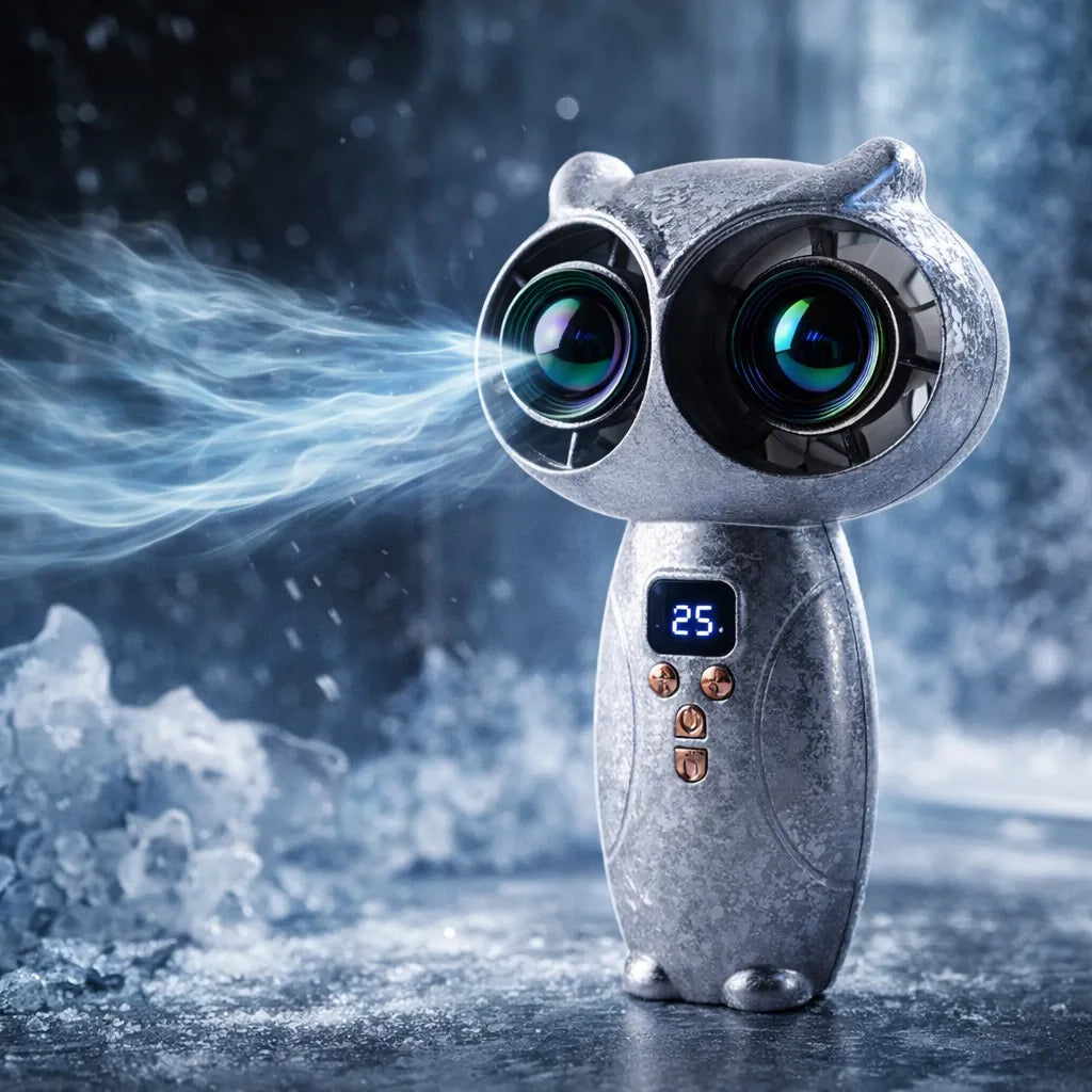 🦉 Mini Owl Handheld Powerful Cooling Fan🏆