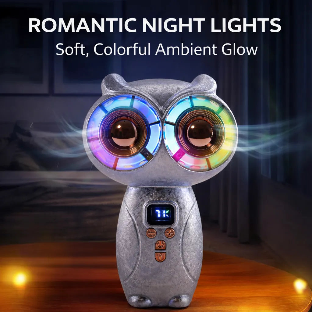 🦉 Mini Owl Handheld Powerful Cooling Fan🏆