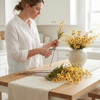 5 Stems Realistic Wildflowers Artificial Long Floral Stems