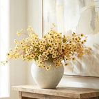 5 Stems Realistic Wildflowers Artificial Long Floral Stems