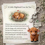 🐮A Little Highland Cow For You Keychain: Your Daily Reminder of Quiet Strength🔥